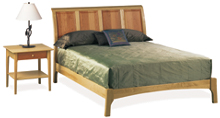 Sarah Sleigh Bed with Low Footboard