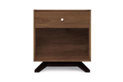 Astrid 1 Drawer in Walnut and Dark Chocolate
