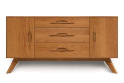 Audrey 1 door on either side of 3 drawers Buffet in Cherry