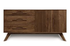 Audrey 3 drawers on left, 2 doors on right Buffet in Walnut