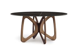 Butterfly Round Sintered Stone Table 
