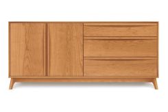 Catalina 3 drawers on right, 2 doors on left Buffet in Cherry