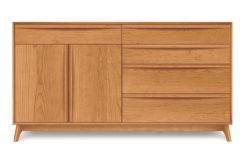 Catalina 4 Drawers on Right, 1 Drawer over Two Doors on Left Dresser in Cherry