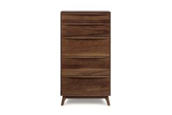 Catalina 5 Drawer Narrow in Walnut