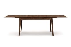 Catalina Four Leg Extension Tables with easystow extension and leaf storage in Walnut