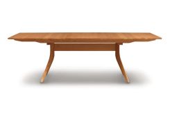 Catalina Trestle Extension Tables with easystow extension and leaf storage in Cherry
