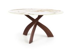 Entwine Sintered Stone Top Dining Tables in Walnut