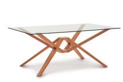 Exeter Glass Top Tables in Cherry