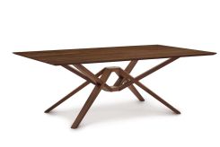 Exeter Fixed Top Table In Walnut
