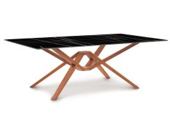 Exeter Rectangular Sintered Stone Top Tables in Cherry