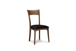 Ingrid Sidechair with Upholstered Seat in Walnut