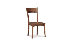 Ingrid Sidechair with Wood Seat in Walnut