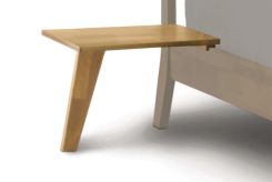 Linn Shelf Nightstand in Natural Cherry left and right 