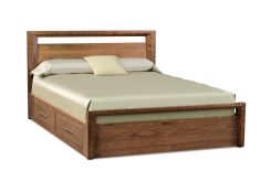Mansfield 40" H Storage Bed in Walnut