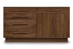 Moduluxe 35" 4 Drawers on left, 1 Drawer over 2 Doors on right Dresser