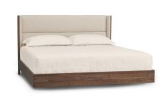 Sloane Floating Bed in Walnut
