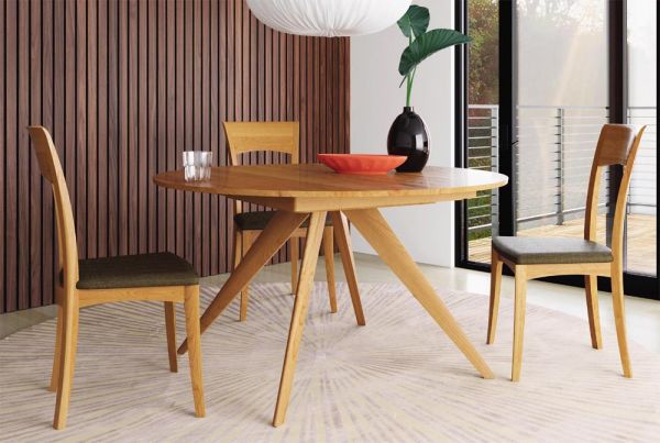 Catalina Square Extension Table with easystow extension and leaf storage in Cherry