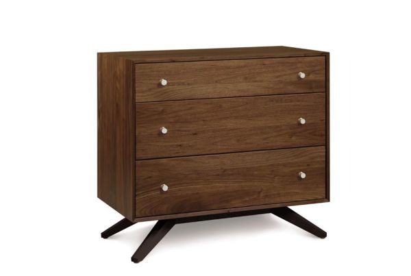 Astrid 3 Drawer in Walnut and Dark Chocolate