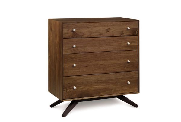 Astrid 4 Drawer in Walnut and Dark Chocolate