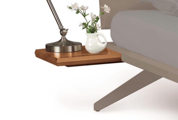 Astrid Shelf Nightstand (Left/Right) in Cherry