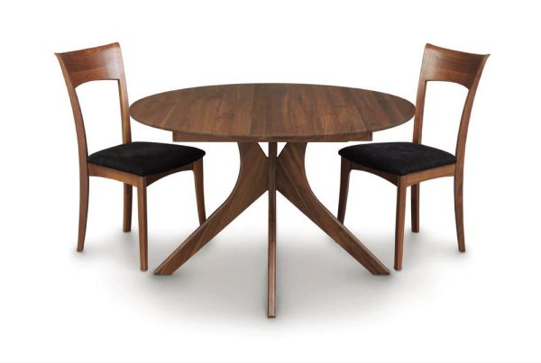 Audrey Round Extension Table in Walnut