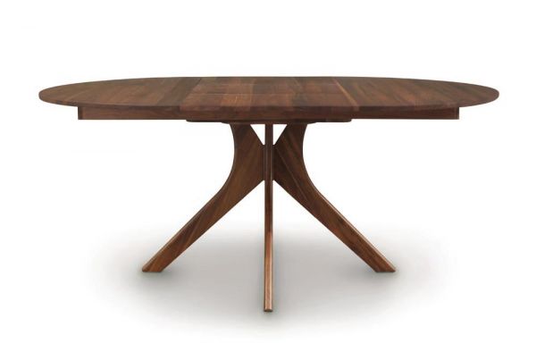 Audrey Round Extension Table in Walnut