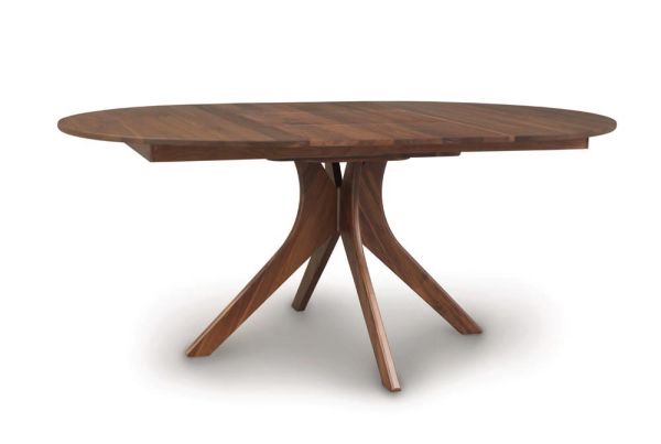 Audrey Round Extension Table in Walnut
