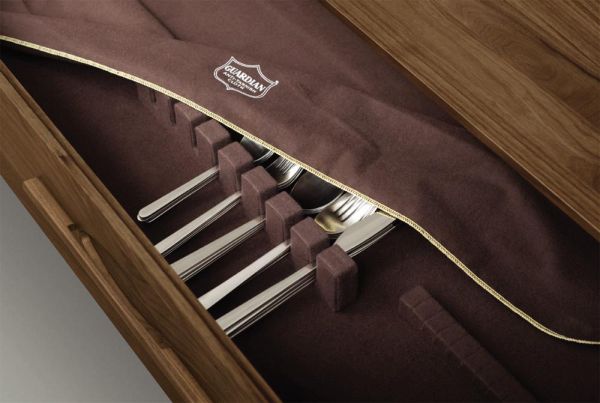 Audrey 3 drawers on left, 2 doors on right Buffet in Walnut