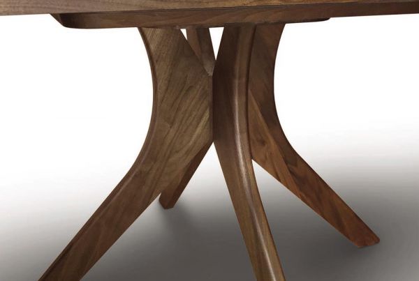 Audrey Round Extension Table in Walnut