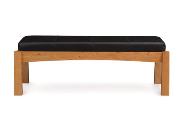 Upholstered Bench in Cherry