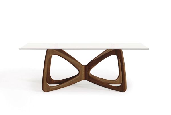 Butterfly Glass Top Table