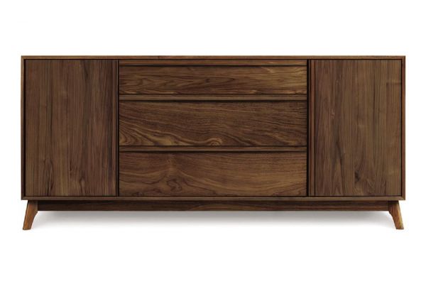 Catalina 1 door on either side of 3 drawers Buffet in Walnut