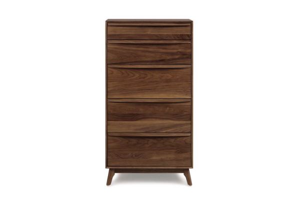 Catalina 5 Drawer Narrow in Walnut