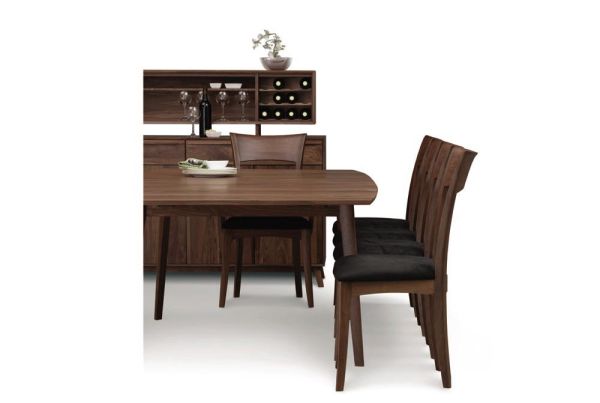 Ingrid Sidechair with Upholstered Seat in Walnut