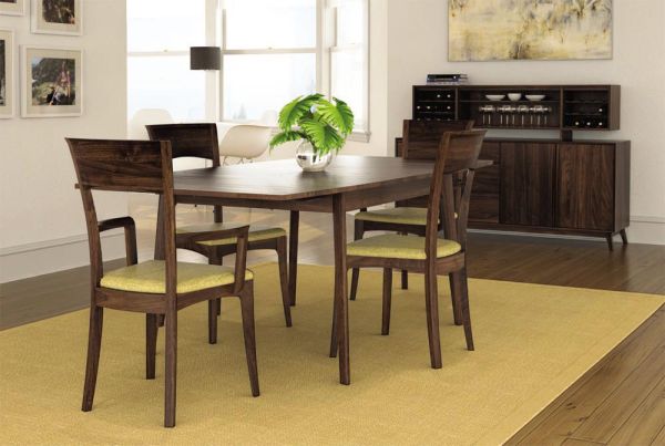 Ingrid Sidechair with Upholstered Seat in Walnut