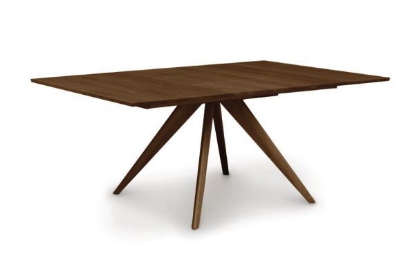 Catalina Square Extension Table with easystow extension and leaf storage in Walnut