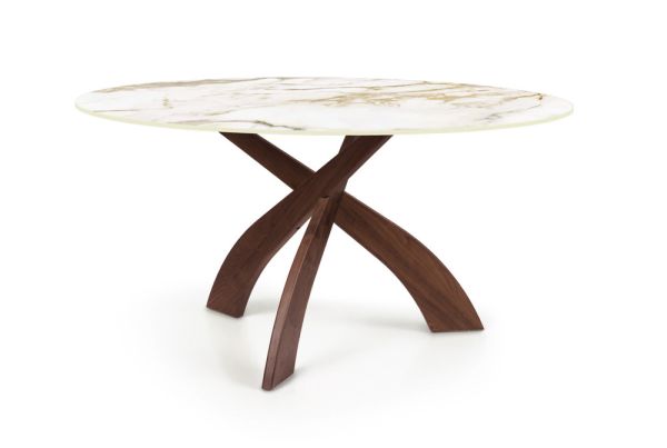 Entwine Sintered Stone Top Dining Tables in Walnut