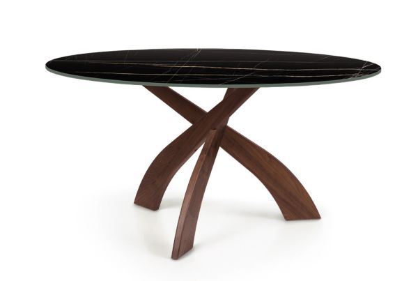 Entwine Sintered Stone Top Dining Tables in Walnut