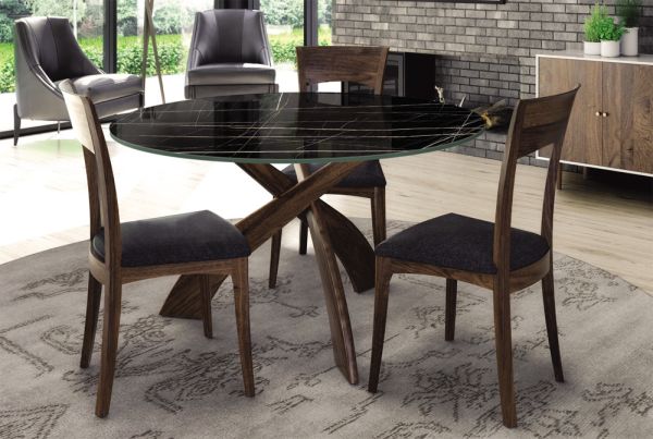 Entwine Sintered Stone Top Dining Tables in Walnut