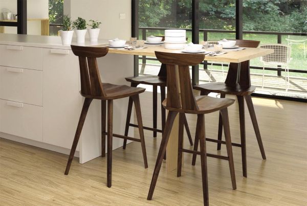 Estelle Bar Stool in Walnut