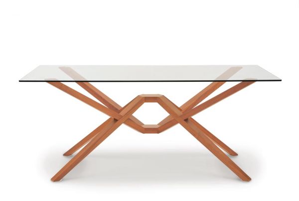 Exeter Glass Top Tables in Cherry