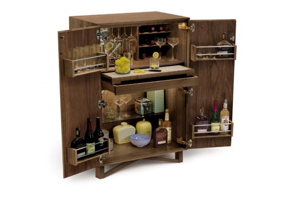 Exeter Bar Cabinet in Walnut