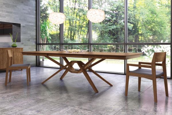 Exeter Double Leaf Extension Table in Walnut