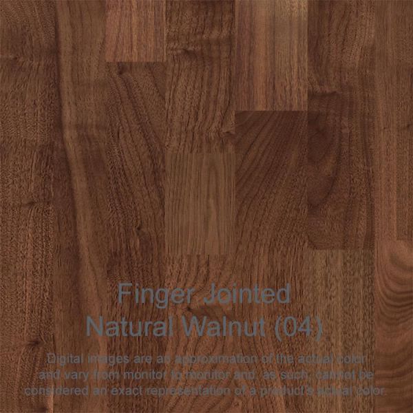 Finger Jointed Natural Walnut