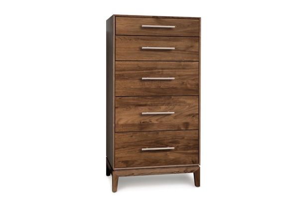 Mansfield 5 Drawer Narrow in Walnut