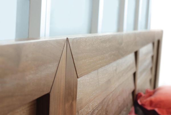 Moduluxe Bed with Clapboard Headboard