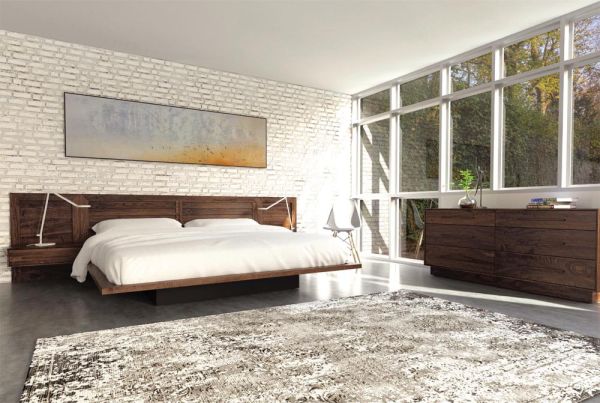 Moduluxe Bed with Clapboard Headboard