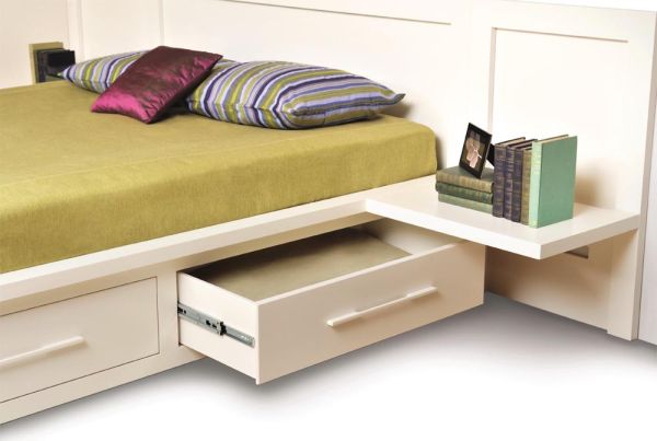 Moduluxe Storage Bed with Veneer Headboard