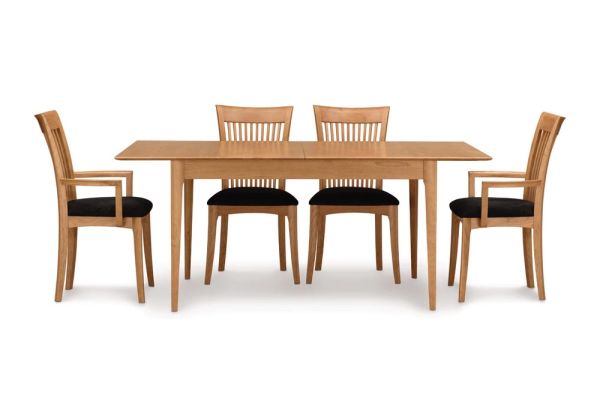 Sarah Trestle Extension Tables with easystow extension and leaf storage