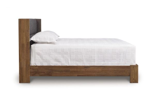 Sloane Bed with legs for mattress and box spring in Walnut